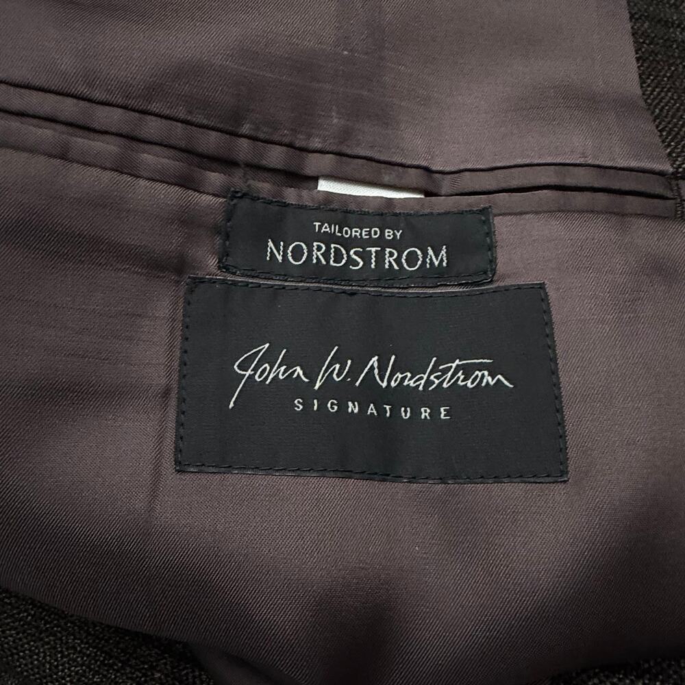 Loro Piana Cashmere Blazer Mens 48 L Brown Windowpane Sport Coat John Nordstrom - Picture 3 of 16